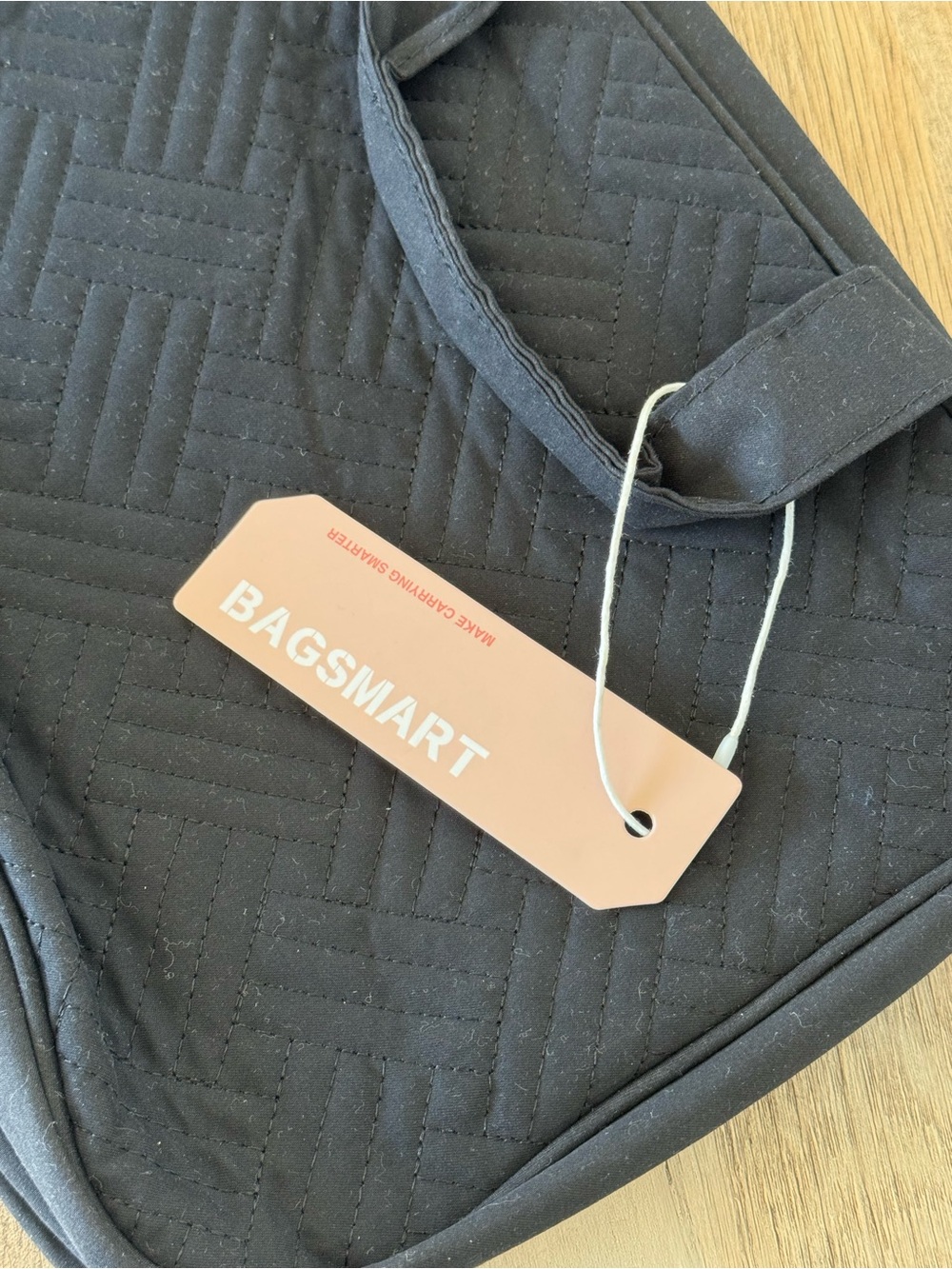 Quilted Large Black Toiletry Bag NWT
